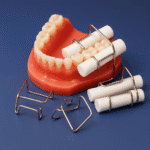 گیره رول پنبه داخل دهان استیل ضد زنگ دندانپزشکی