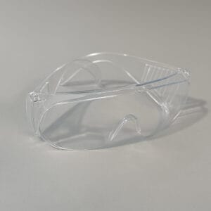 عینک محافظ شفاف برلیان با لنزهای شفاف و ضد بخار برای ایمنی و راحتی دندانپزشکان.