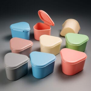 وان دندان مصنوعی رنگی مناسب ضدعفونی و نگهداری