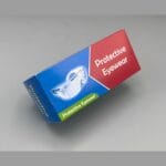 عینک محافظ جعبه دار 1 عددی برای محافظت چشم در دندانپزشکی.