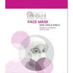 بسته ماسک طلق دار ۵ عددی Brilliant با محافظت 360 درجه و طلق ضدخش برای استفاده پزشکی.
