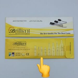 روکش یکبارمصرف سنسور دندانپزشکی برلیانت 50 عددی برای سنسور RVG، طراحی‌شده برای محافظت از تجهیزات تصویربرداری دندانپزشکی.