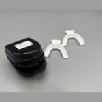 تری بلیچینگ ظرف دار 2 عددی با جعبه محافظ برای سفید کردن دندان.