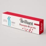 براش کیت دندانپزشکی شامل 2 دسته برس و 50 برس یک‌بارمصرف برای استفاده حرفه‌ای در کلینیک‌ها