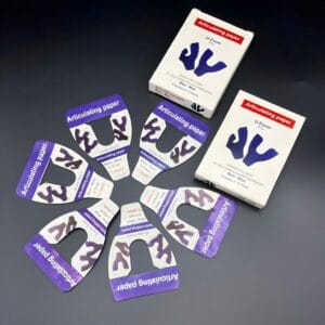 کاغذ آرتی کلاسیون نعلی برای تنظیم اکلوژن دندان.