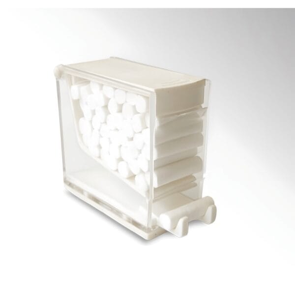 جارول پنبه فشاری دندانپزشکی با طراحی شفاف و مکانیزم فشاری برای دسترسی آسان