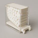 جارول پنبه فشاری دندانپزشکی با طراحی شفاف و مکانیزم فشاری برای دسترسی آسان