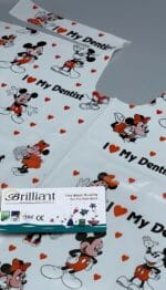 پیشبند اطفال طرحدار میکی موس برای استفاده بهداشتی در دندانپزشکی کودکان