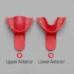 تری قدامی تکسان - ابزار دندانپزشکی یکبار مصرف برای قالب‌گیری ناحیه قدامی با دقت بالا.