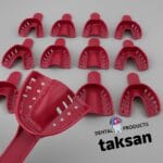 تری تمام فک آسورت تکسان - ابزار دندانپزشکی یکبار مصرف برای قالب‌گیری فک با سایزهای مختلف.