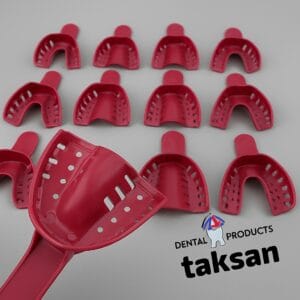 تری تمام فک آسورت تکسان - ابزار دندانپزشکی یکبار مصرف برای قالب‌گیری فک با سایزهای مختلف.