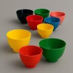 کاسه لاستیکی تکسان 3 سایز برای استفاده در دندانپزشکی