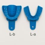 تری با دندان بالدار سایز بزرگ تکسان - ابزار دندانپزشکی یکبار مصرف برای قالب‌گیری فک بزرگ با دقت بالا.