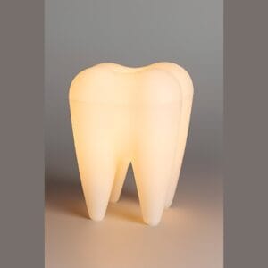 آباژور طرح دندان برای دکوراسیون مطب دندانپزشکی.