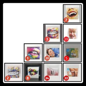 مجموعه تابلوهای تزیینی برای دکوراسیون مطب دندانپزشکی