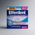 قرص تمیزکننده دندان مصنوعی آنتی باکتریال |Efferdent Essential Clean 20 Tablets