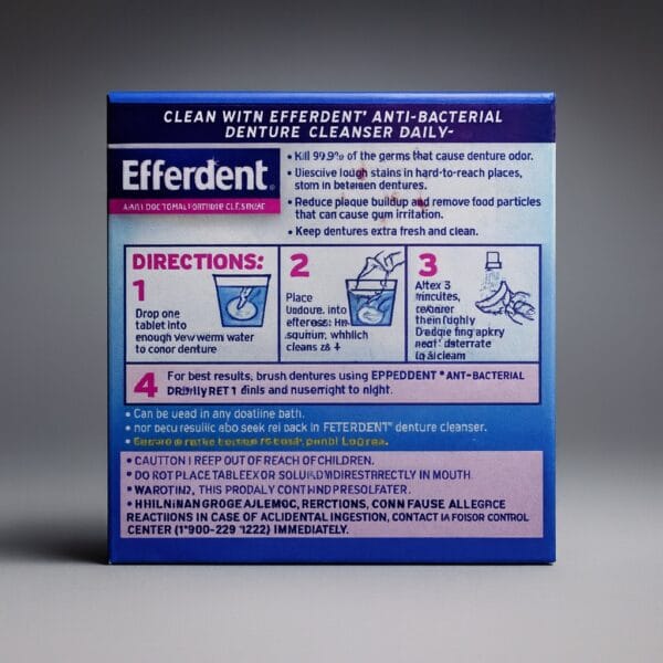 قرص تمیزکننده دندان مصنوعی