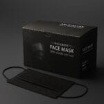 ماسک مشکی ۴ لایه پزشکی ۵۰ عددی با فیلتراسیون بالا (BFE ≥ ۹۸٪)، ضد حساسیت، کش نرم و راحت، مناسب مطب دندانپزشکی و کلینیک
